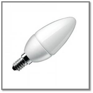 LAMPADA LED C35 E14  230V  4W 300 LUMENS BRANCO Q.300K AIGO