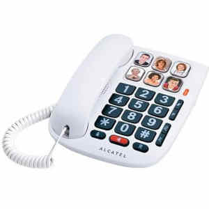 TELEFONE COM FIO ALCATEL TMAX10 TECLAS GRANDES BRANCO