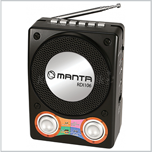 RADIO PORTATIL MANTA RDI106 FM/USB/SD/AUX