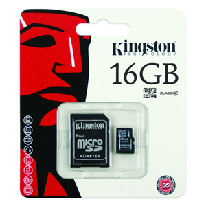 CARTAO DE MEMORIA microSD/miniSD/SD 16GB KINGSTON